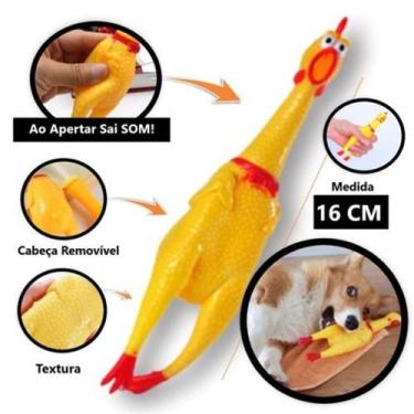 Imagem de Brinquedo Mordedor Galinha para Cães Tamanho M - HOME PET