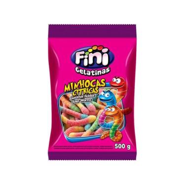 Imagem de Gelatinas Minhocas Cítricas - Fini - Pacote 500g