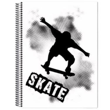 Imagem de Caderno Skate Universitário Escolar 400 Fls Arame Capa Dura - Maxima c