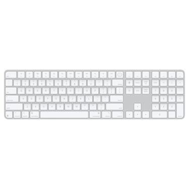 Imagem de Apple Magic Keyboard com Touch ID e teclado numérico para modelos de Mac com chip da Apple – Inglês (EUA) – Teclas brancas ​​​​​​​