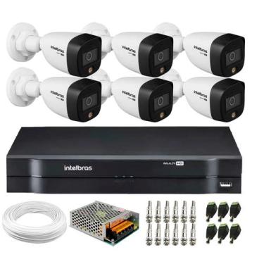 Imagem de Kit 6 Câmeras VHD 1220 B Full Color Full HD 1080p + Gravador MHDX Mult