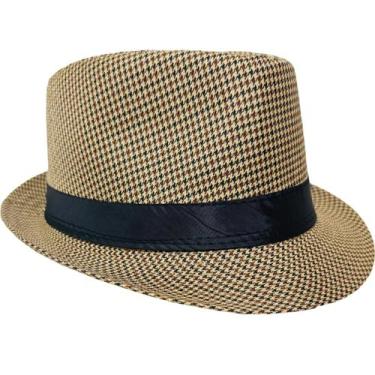 Imagem de Chapéu Panamá Bege Escuro Malandrinho Pagode Samba Carnaval - Lis