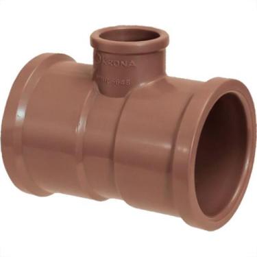 Imagem de Te Soldavel Krona Reducao 50X40Mm - Kit C/6 Pecas