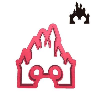 Imagem de Cortador Castelo Disney Cabeça Mickey no Centro - DOCE IMPRESSO, 4,5cm