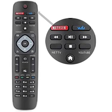 Imagem de Controle remoto universal para TV Philips, substituição para todos os controles remotos Philips LCD LED 4K UHD Smart TVs