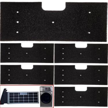 Imagem de imengnie 6Pack-WH01X35719 Filtro de fiapos para GE Profile Lavadora e Secadora Combo Lavável à mão e reutilizável para substituição de filtro de fiapos para secadora ge para os modelos: PFQ97HSPVDS