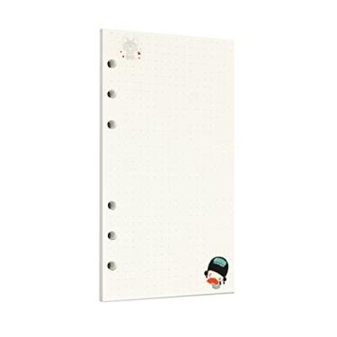 Imagem de Zelten 45 folhas, 90 páginas, papel perfurado colorido de folhas soltas para fichário de 6 furos, agenda pessoal, agenda, agenda recarregável (A6, conto de fadas pontilhado)