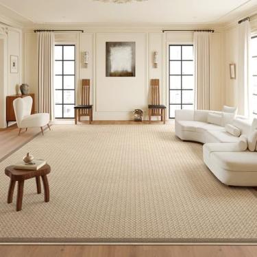 Imagem de Tapete xadrez minimalista de cor sólida, confortável, fácil de cuidar, tapetes grossos para quarto, tapetes artísticos de luxo para sala de estar, YHT001, F, 300x400 cm