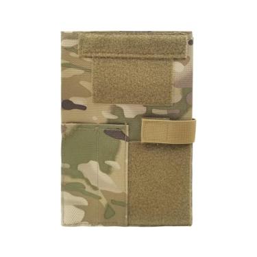 Imagem de Baizoy OCP Capa de livro de registro militar, capa tática para caderno de diário de 14 x 20 cm, capa de livro verde OCP, fichário de anel de notas de campo, planejadores de pastas, blocos legais com