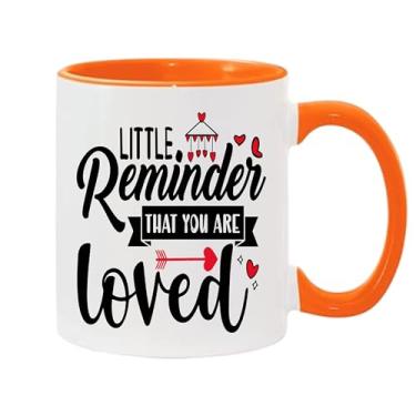 Imagem de SpreadPassion Pequeno lembrete de que você é amado caneca de café, presente para namorado e namorada, ideia de presente de dia dos namorados, presente para marido e esposa, ideia de presente de