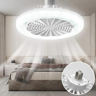 Imagem de Lâmpada De Teto Com Ventilador Oscilante, 30w Com Controle LED Pás Wind Premium Lampada Sala Quarto Cozinha Inteligente