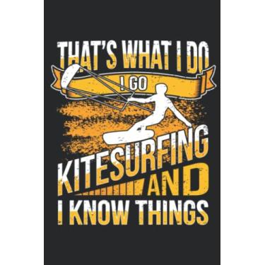 Imagem de Kitesurfing Saying Kitesurfer Funny: Lined Journal Notebook To Do Schedule, Medium 6x9 Inches, 100 Pages, Printed Cover