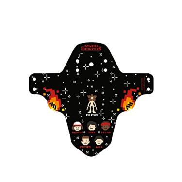 Imagem de All Mountain Style Para-lama frontal AMS – Protege você e sua bicicleta de resíduos e sujeira, Stranger Things 8bit