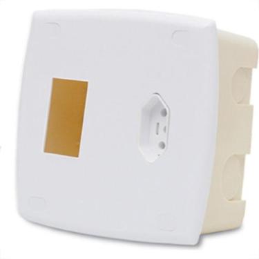 Imagem de Centrinho Ilumi Pvc P/2Dj+Tom 20A Emb 2063 - Marca não Definida
