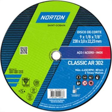 Imagem de Disco Corte Norton Ferro 9X7/8