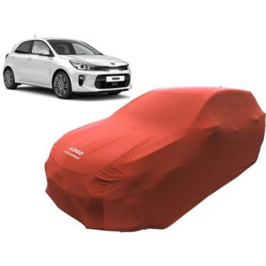 Imagem de Capa Para Carro Cobertura Automotiva Kia Rio - Mz, Vermelha