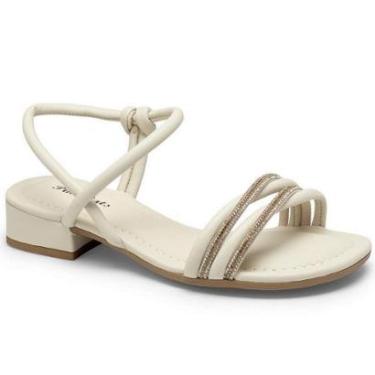 Imagem de Sandalia Salto Baixo Meninas Pink Cats Brilho Napa V4831-Feminino