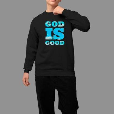 Imagem de Moletom Gola Careca Basico Masculino Casual Inverno Blusa De Frio Teci