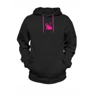 Imagem de Casaco De Moletom Masculino Blusa De Frio Flanelado Bolso Canguru - Re