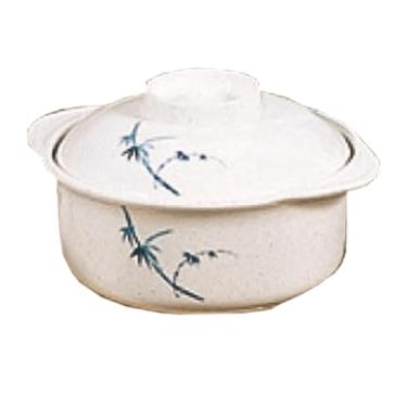 Imagem de FSE Tigela de missô 3503BB, 340 g, 12 cm, com tampa, resistente à quebra, pode ser lavada na lava-louças, sem BPA, melamina, bambu azul, NSF, pacote com 12