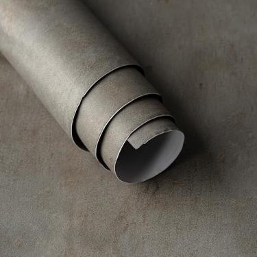 Imagem de Papel de parede marrom acinzentado 81 cm x 899 cm fosco espesso removível 3D texturizado impermeável autoadesivo vinil contato papel de parede para paredes, bancadas, banheiro, quarto, academia, café