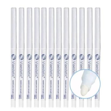 Imagem de Kit 12 Lapiseira Retrátil Marcação Corporal Lápis Branco Via Estetic