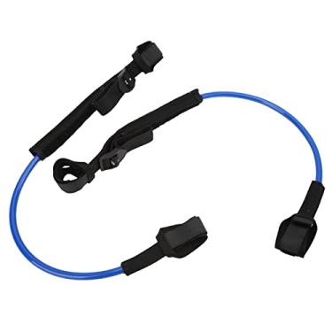 Imagem de VOMEKO 2PCS SURF SURF LASH, Coloque de prancha de surf preta ajustável, 22-28in Salta Surfboard Leash, tração de tração da placa de surf da placa de surf (Azul)