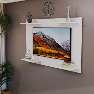Imagem de Painel de TV até 50 Pol Amanda Minimalista c/ Prateleira MDF