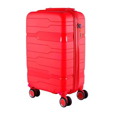 Imagem de Mala de Bordo 10KG Polipropileno Com Rodas Giratórias (Vermelho)