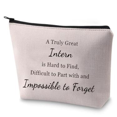 Imagem de BLUPARK Presente de estagiário, presente de agradecimento aos funcionários, uma bolsa de maquiagem de lona realmente ótima para estagiários é difícil de encontrar, Realmente ótimo estagiário