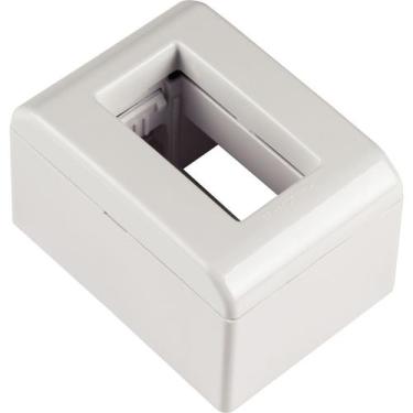 Imagem de Caixa + Tampa C/ 1 Posto Branco LizFlex Tramontina