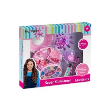 Imagem de Estojo de Maquiagem Infantil My Style Beauty Super Kit Princesa +5 Anos Multikids - BR1333 BR1333