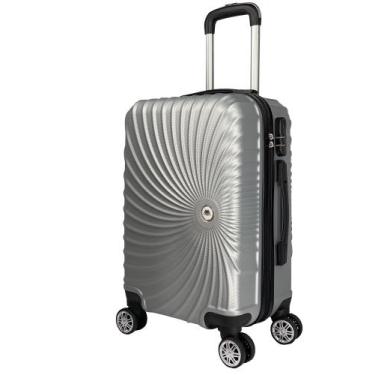 Imagem de Mala de Bordo Viagem Pequena ABS - (55 x 35 x 22cm) C/ 4 Rodinhas 360º