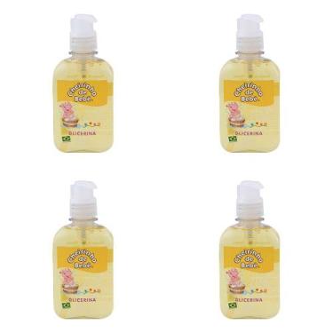 Imagem de Kit 4 Und Sabonete Líquido Cheirinho De Bebê Glicerinado 250ml - Cheir