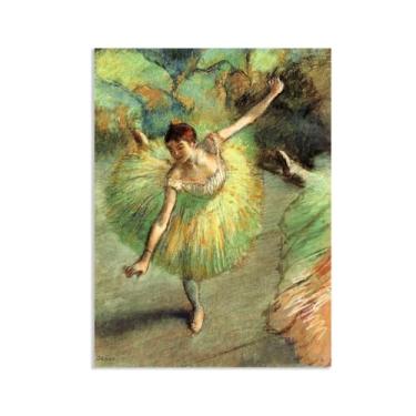 Imagem de SDYJ6GSW Edgar Degas Prints Dancer Tilting Giclee Canvas Art Print Impressionism Wall Art Ballerina Poster Vintage Edgar Degas Decoração de parede 70x50cm (71.1x50.8 cm) Moldura interna