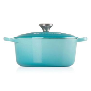Imagem de Panela redonda le creuset 24CM signature ferro esmaltado azul caribe 21177241702430