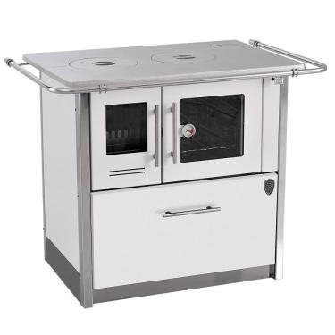 Imagem de Fogão A Lenha Eclipse Direito Branco Chapa Aluminio N2