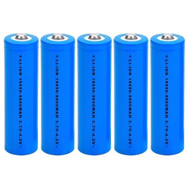 Imagem de Kit 6 Baterias 18650 9800Mah 4.2V Recarregáveis Para Rádios