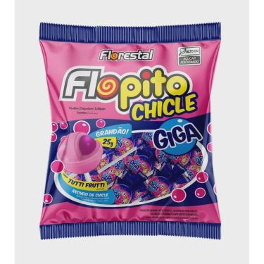 Imagem de Pirulito Flopito Chic Giga Tfrutti 600g Florestal