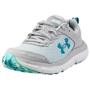 Imagem de Under Armour Assert feminino Charged 10, (107) Cinza Halo/Cinza Halo/Azul-petróleo, 38