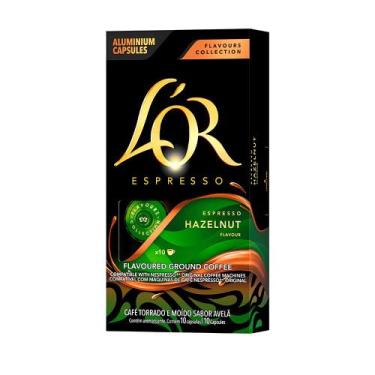 Imagem de Café em Cápsulas Hazelnut Flavour Espresso L'OR  10 Unidades de 5,2g