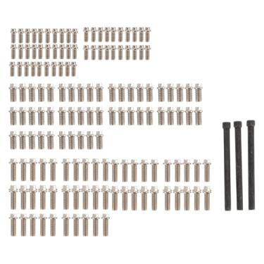 Imagem de RC parafusos de cubo da roda RC Premium aço inoxidável RC Rim parafusos Kit com chave inglesa para 1/8 1/10 1/12 1/16 Carros RC M2 M2.5 M3 Especificações 150pcs