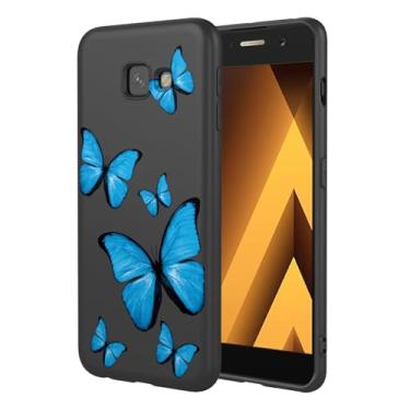 Imagem de KOARWVC Capa de celular para Galaxy A5 2017, capa para Samsung a5 2017 SM-A520, design de padrão de borboleta, fina, protetora, macia, amortecedora, capa de telefone para Samsung Galaxy A5 2017