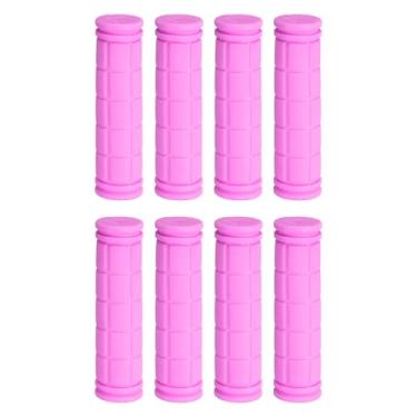 Imagem de HARFINGTON 4 Pegas de guidão de bicicleta antiderrapante de borracha cogumelo para guidão de 7/20.3 cm para mountain road dobrável MTB BMX scooter cruiser triciclo cadeira de rodas, rosa