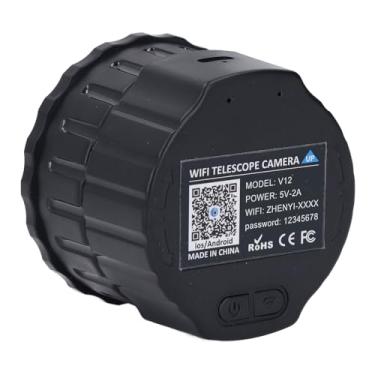 Imagem de Câmera Telescópica WiFi, Ocular Eletrônica Sem Fio, Gravação de Vídeo 2K e Foto de 24 MP para Escopos de 24 Mm a 50 Mm, para Astrofotografia, Observação de Pássaros