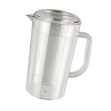 Imagem de Ｂｅｓｇａ Jarro de água da jarra de água, fácil de limpar, multifuncionação doméstica com tampa, chaleira de chá de gelo para refrigerador de bebida limonada,