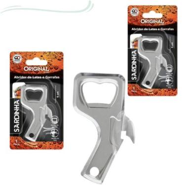 Imagem de Kit 4 abridores de garrafa/lata sardinha 9cm inox original