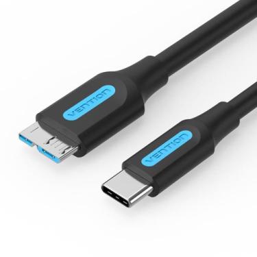 Imagem de Cabo HD Externo Disco Rígido 1 Metro USB Tipo C P/ Micro B - Vention