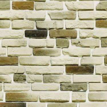 Imagem de Papel De Parede Pedra Tijolos Queimados Claro Adesivo Sala