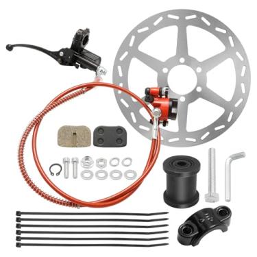 Imagem de CADUFUELLY Pinça de freio hidráulico para mini bicicleta, rotor de freio a disco de 180 mm, substituição para Baja Doodle Bug DB30 79cc 97cc 100cc Mini Bike